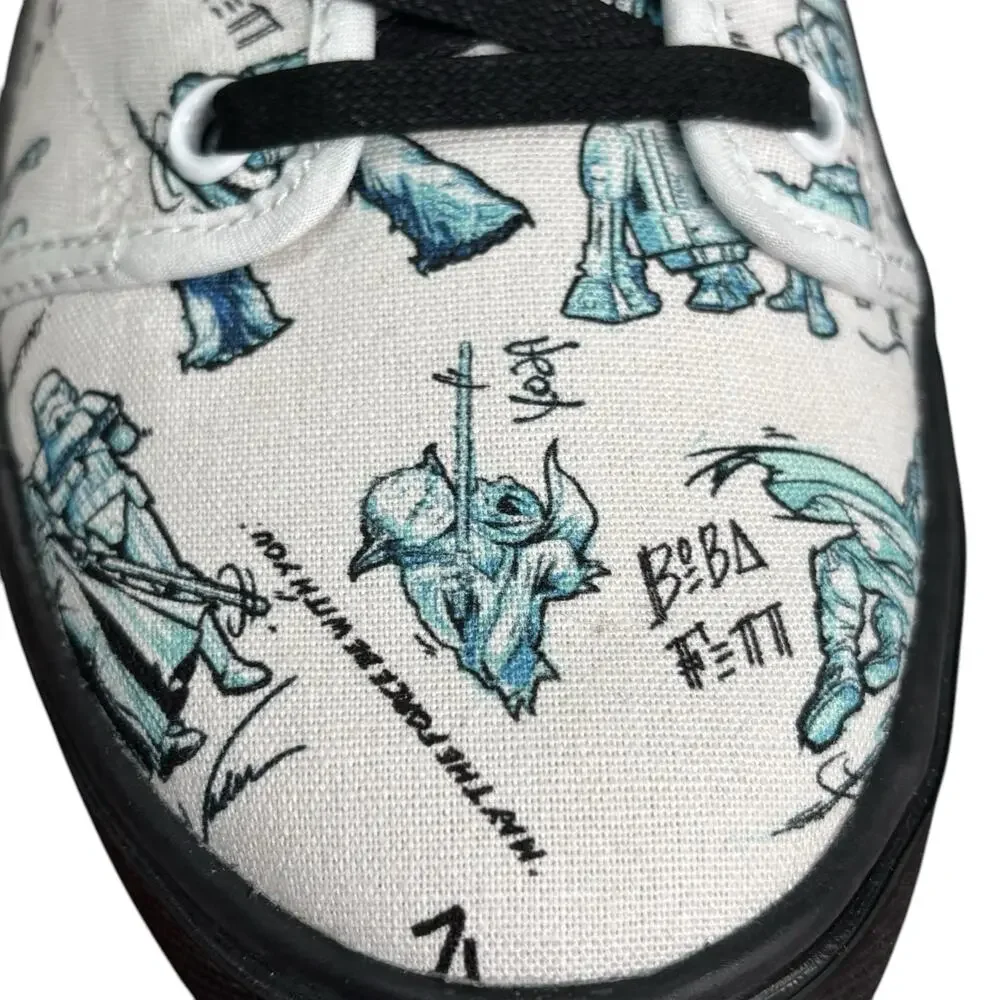 NWB Star Wars x TOMS Trvl Lite Low Men's Shoes Characters Sketch Print Size 7.5